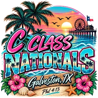 C Class Nationals at the Beach logo, Galveston
